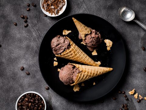 Chocolate Ice Cream with Coffee